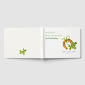 Cute Lucky Shamrock St Patrick's Day Kinderen Birt Gastenboek (Volledig)