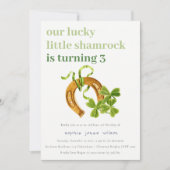 Cute Lucky Shamrock St Patrick's Day Kinderen Birt Kaart (Voorkant)