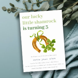 Cute Lucky Shamrock St Patrick's Day Kinderen Birt Kaart