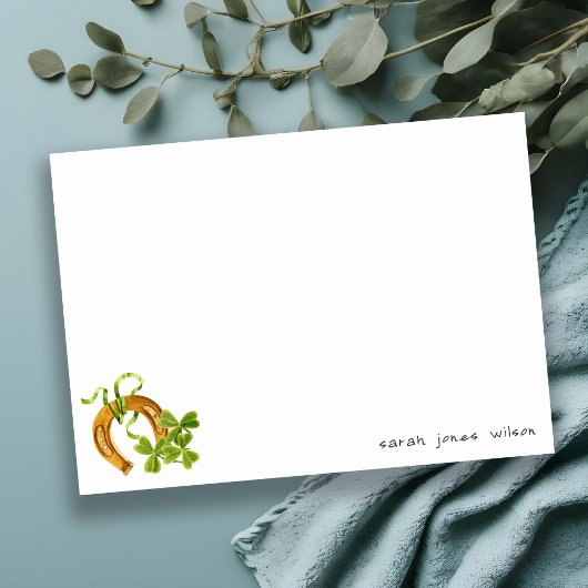 Cute Lucky Shamrock St Patrick's Day Kinderen Birt Notitiekaartje