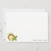 Cute Lucky Shamrock St Patrick's Day Kinderen Birt Notitiekaartje (Voorkant)