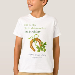 Cute Lucky Shamrock St Patrick's Day Kinderen Birt T-shirt