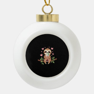 Cute Luiaard Boba Bubble Melk Thee Kawaii Vrouwen Keramische Bal Ornament