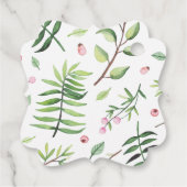 Cute LUIAARD Boho Roze Bloemige Baby Shower Bedank Bedankjes Labels (Achterkant)