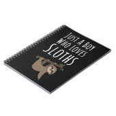 Cute Luiaard Cadeaus voor Baby Jongens Kinderen Di Notitieboek (Linkerzijde)