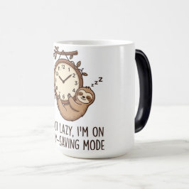 Cute Luiaard Energiebesparingsmodus Grappige Koffi Magische Mok
