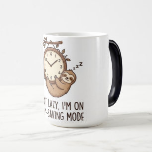 Cute Luiaard Energiebesparingsmodus Grappige Koffi Magische Mok