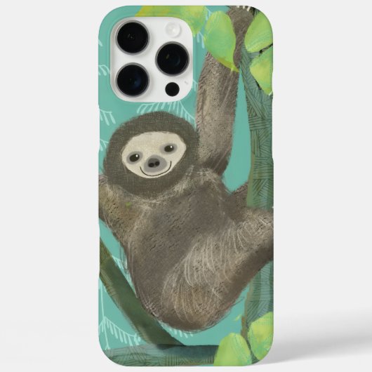 Cute Luiaard iPhone Hoesje (Achterkant)