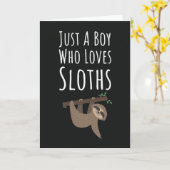 Cute Luiaard Kaarten Voor Baby Jongens Kinderen Di (Gele Bloem)