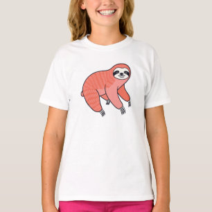 Cute Luiaard Kids T-Shirt – Schattig Lui Dier T-Sh