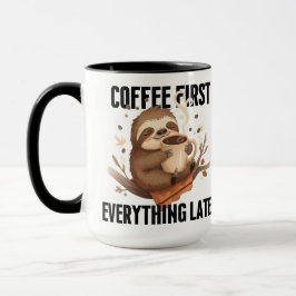 Cute Luiaard Koffiemok cadeau Mok