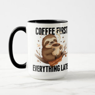 Cute Luiaard Koffiemok cadeau Mok