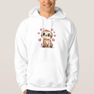Cute Luiaard Omringd Door Hartjes Love T-Shirt