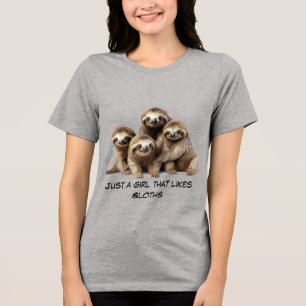 Cute luiaard T-shirt