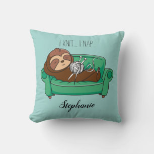 Cute Luiaard Tote Tas Breien Thema Gift Kussen