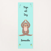 Cute Luiaard Yoga de hele dag (beide zijden) Perso Yogamat (Voorkant)