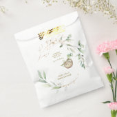 Cute Luiaards Groene Gouden Baby Shower  Bedankzakje (Gezegeld)