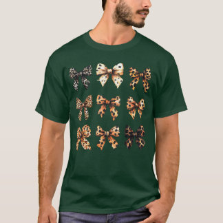 Cute Luipaard Jachtluipaard Print Coquette Strikke T-shirt