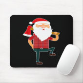 Cute Lumberjack Santa Funny Ugly Christmas Axe Hat Muismat (Met muis)