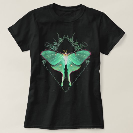 Cute Luna Moth Beauful Butterfly Insect Lover Ta T-shirt (Design voorkant)