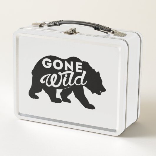 Cute lunchbox Beer gegaan wild thema kinder (Voorkant)