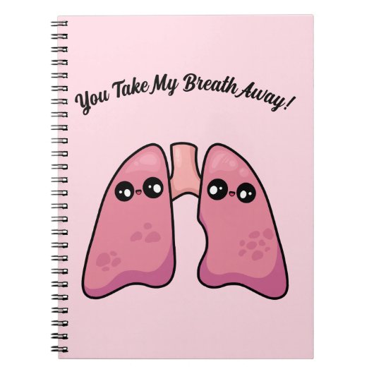 Cute Lungs - Human Biology Notitieboek (Voorkant)