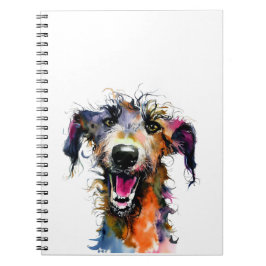 Cute Lurcher | Kleurenvormig lurkerontwerp Notitieboek