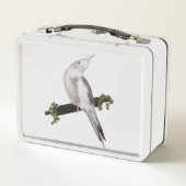 Cute Lutino Cockatiel Bird Ivy Perch Animal (Achterkant)