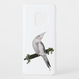 Cute Lutino Cockatiel Bird Ivy Perch Animal Case-Mate Samsung Galaxy S9 Hoesje