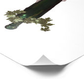 Cute Lutino Cockatiel Bird Ivy Perch Animal Foto Afdruk (Hoek)