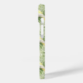 Cute Lutino Cockatiel Tropical Plants Custom   Case-Mate iPhone Case (Achterkant / Links)