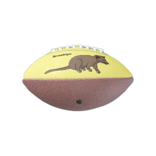 Cute luwak civet cartoon american football