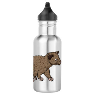 Cute luwak civet cartoon waterfles