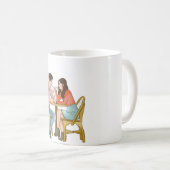 Cute Luxury Romantic Couple Mug Koffiemok (Voorkant rechts)