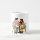Cute Luxury Romantic Couple Mug Koffiemok (Center)