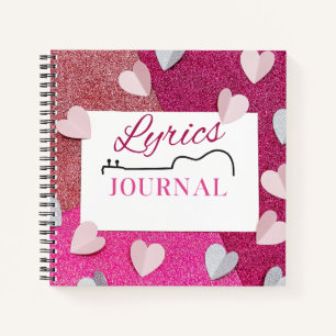 Cute Lyrics Journal voor songwriters & Music Lover Notitieboek