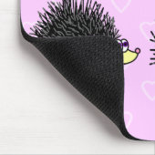 Cute Ma en Baby Hedgel Mousepad Muismat (Hoek)