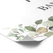 Cute Ma Koala Twins Greenery Neutral Baby shower Poster (Hoek)