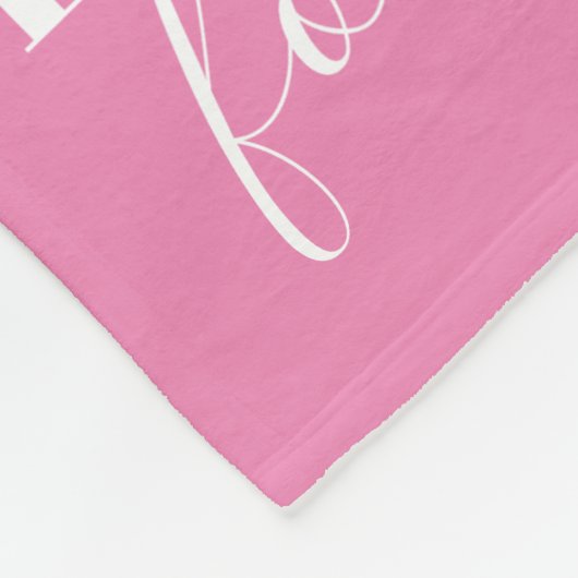 Cute Ma Photo Collage Pink Fleece Deken (Hoek)