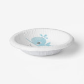 Cute Ma Whale Baby Whale Baby shower Papieren Kommen (Gebogen)