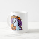 Cute maar griezelig koffiemok (Voorkant links)