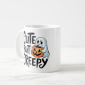 Cute maar griezelig koffiemok (Voorkant links)