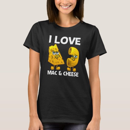 Cute Mac & Cheese For Men Women Macaroni Cheese T-shirt (Voorkant)