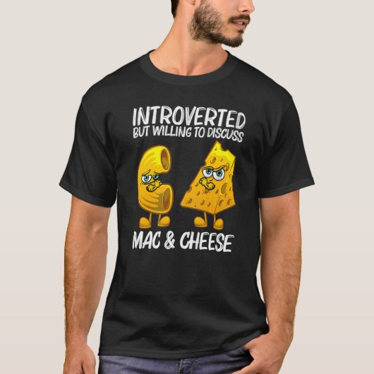 Cute Mac & Cheese voor mannen Macaroni Cheese T-shirt (Voorkant)