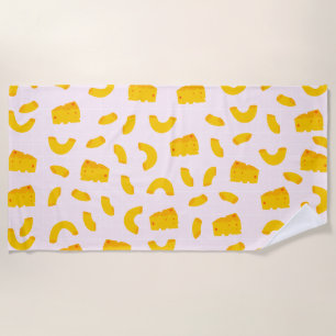 Cute Mac en Cheese Beach Towel Strandlaken