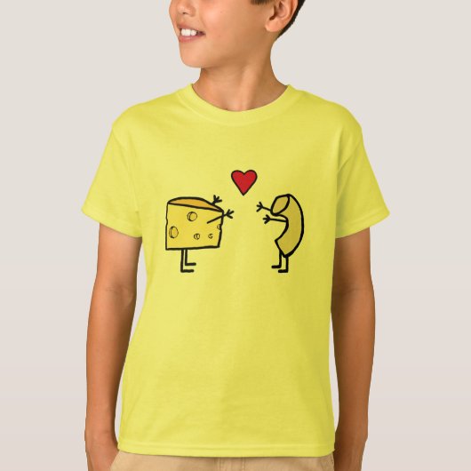Cute Mac en Cheese Love T-shirt (Voorkant)