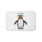 Cute macaroni penguin cartoon badmat (Voorkant)