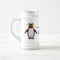 Cute macaroni penguin cartoon