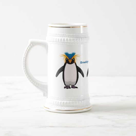 Cute macaroni penguin cartoon bierpul (Links)