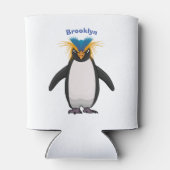 Cute macaroni penguin cartoon blikjeskoeler (Achterkant)